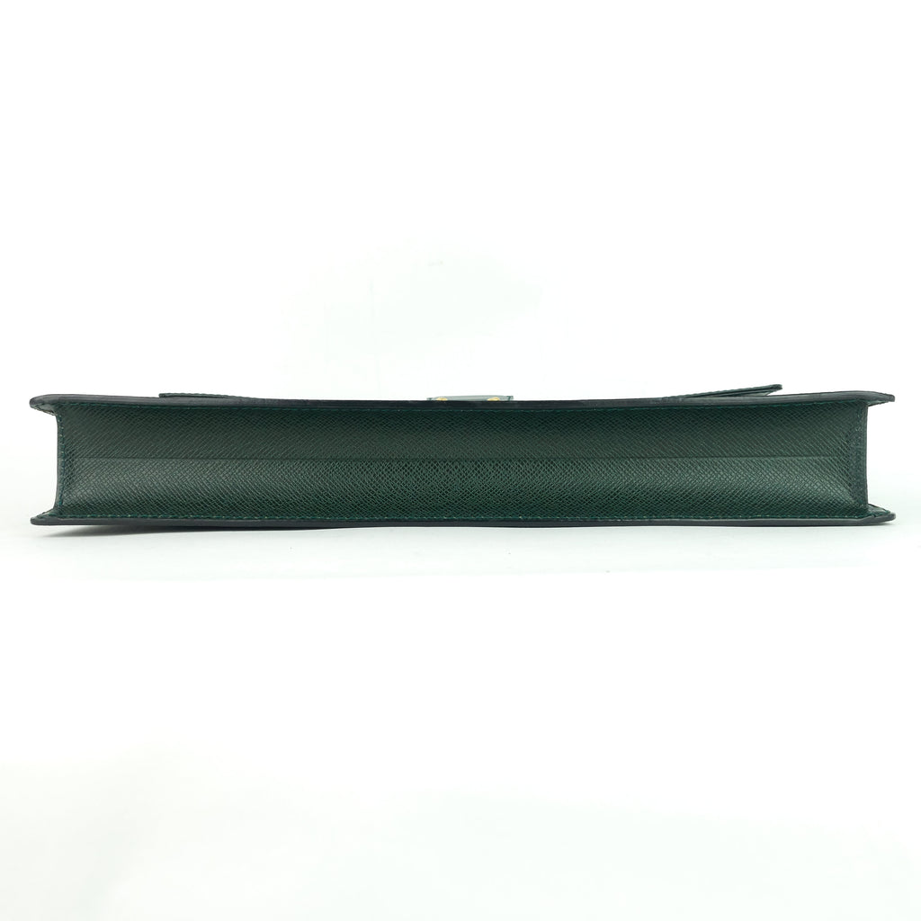 Louis Vuitto Serviette Kourad Taiga Leather Briefcase Bag