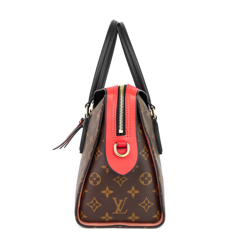 Louis Vuitto Tuileries Monogram Canvas and Tricolour Leather Handbag