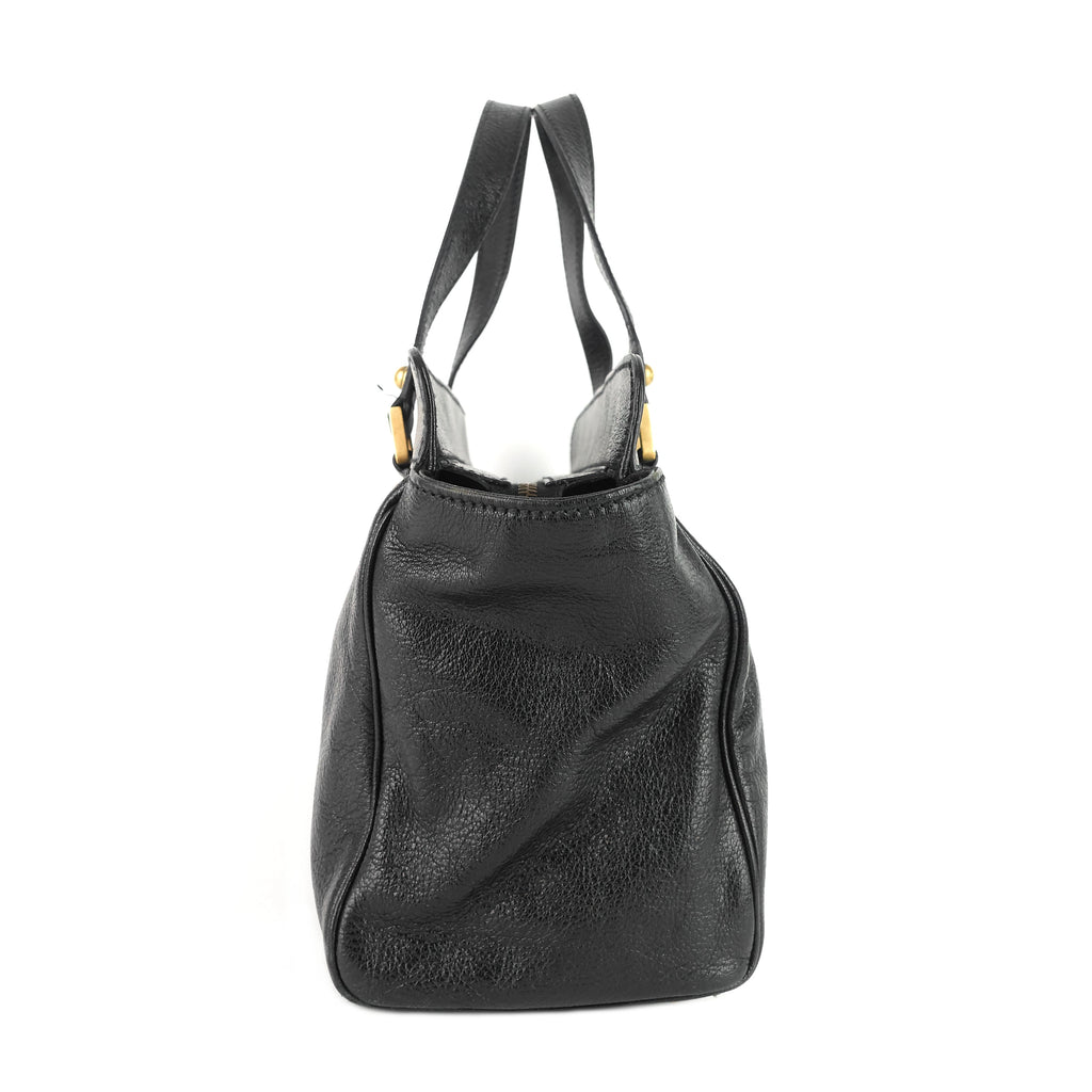 Blondie Leather Monogram Logo Handbag