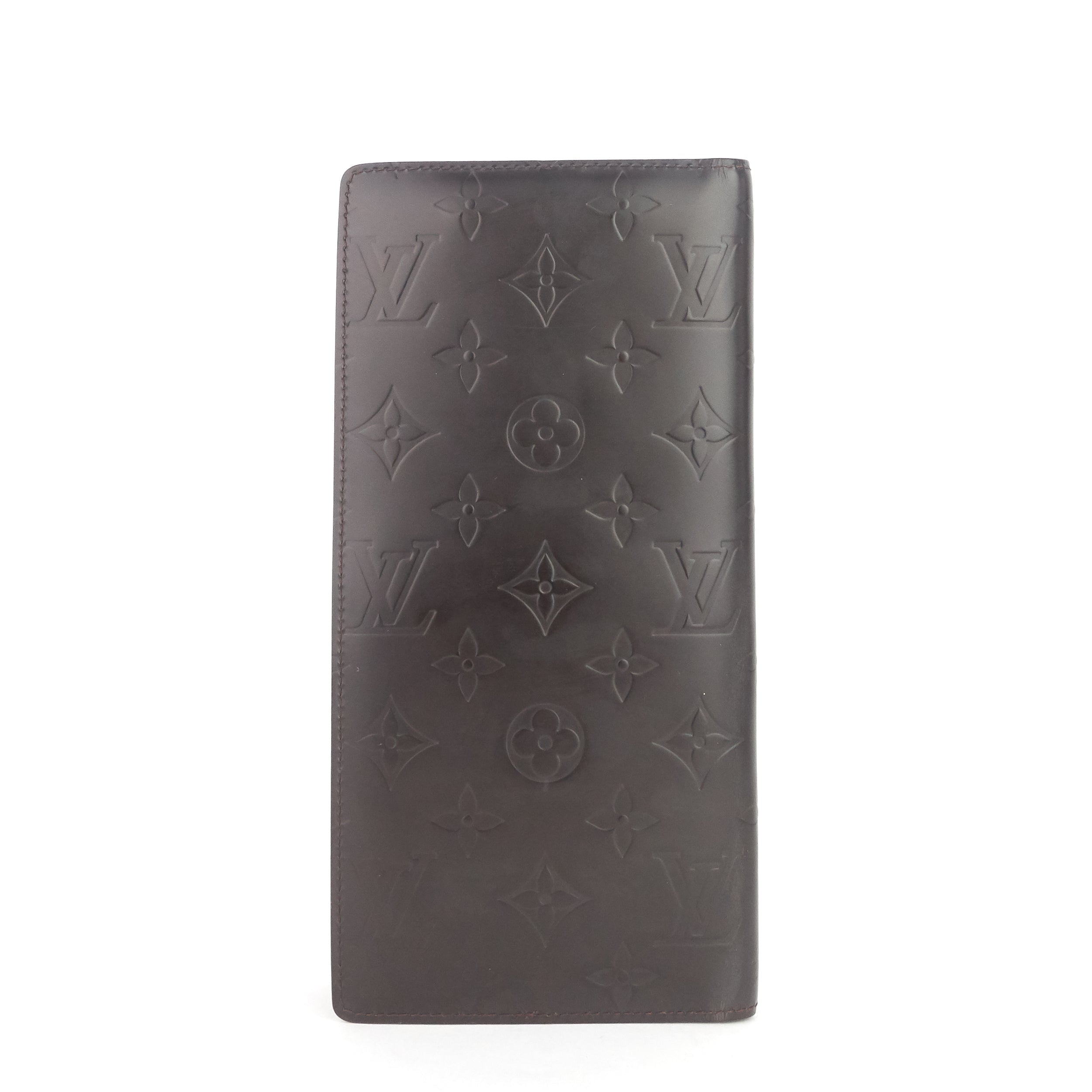 Louis Vuitto Portefeuille Glace Leather Double Wallet