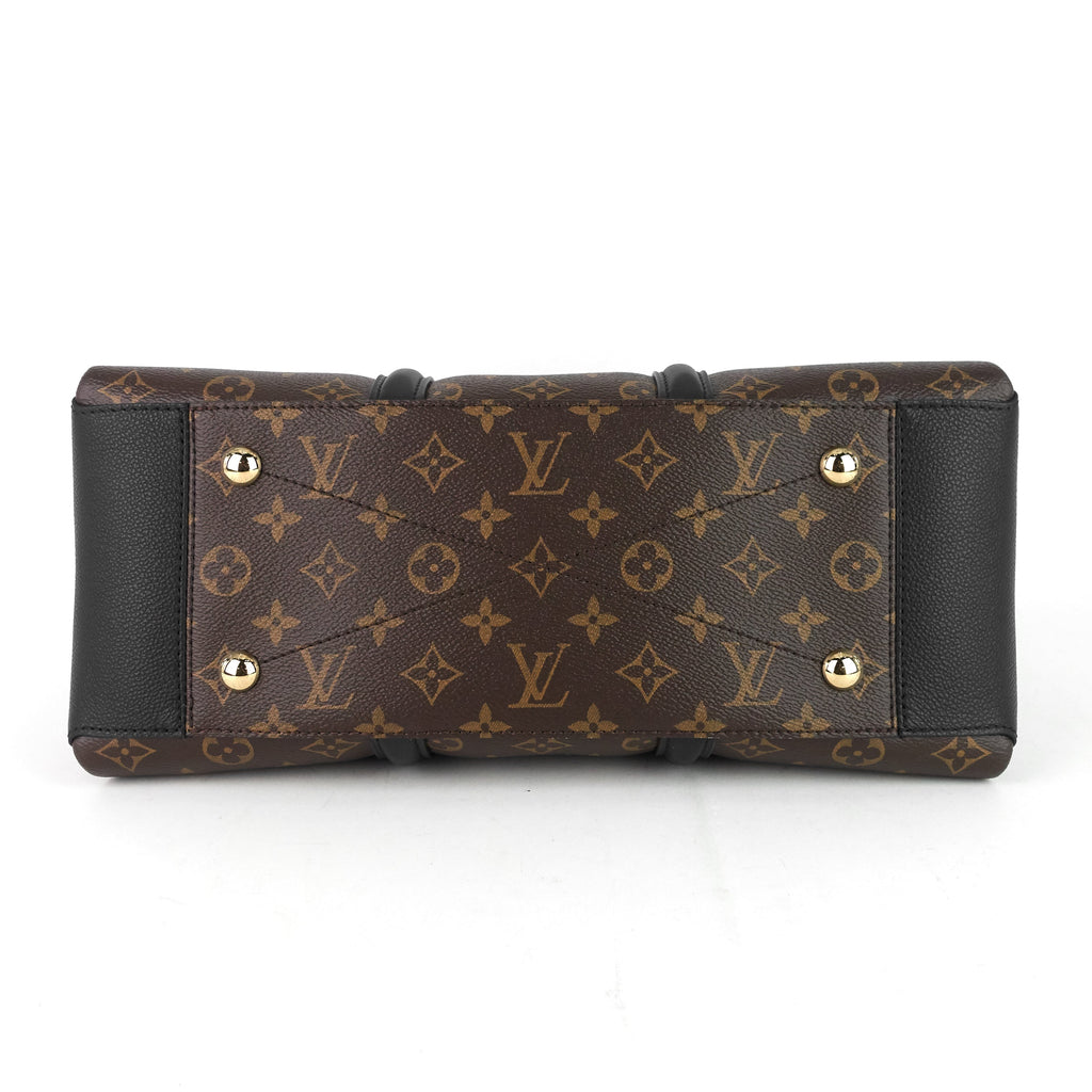 Louis Vuitto Soufflot MM Monogram Canvas and Coloured Leather Bag