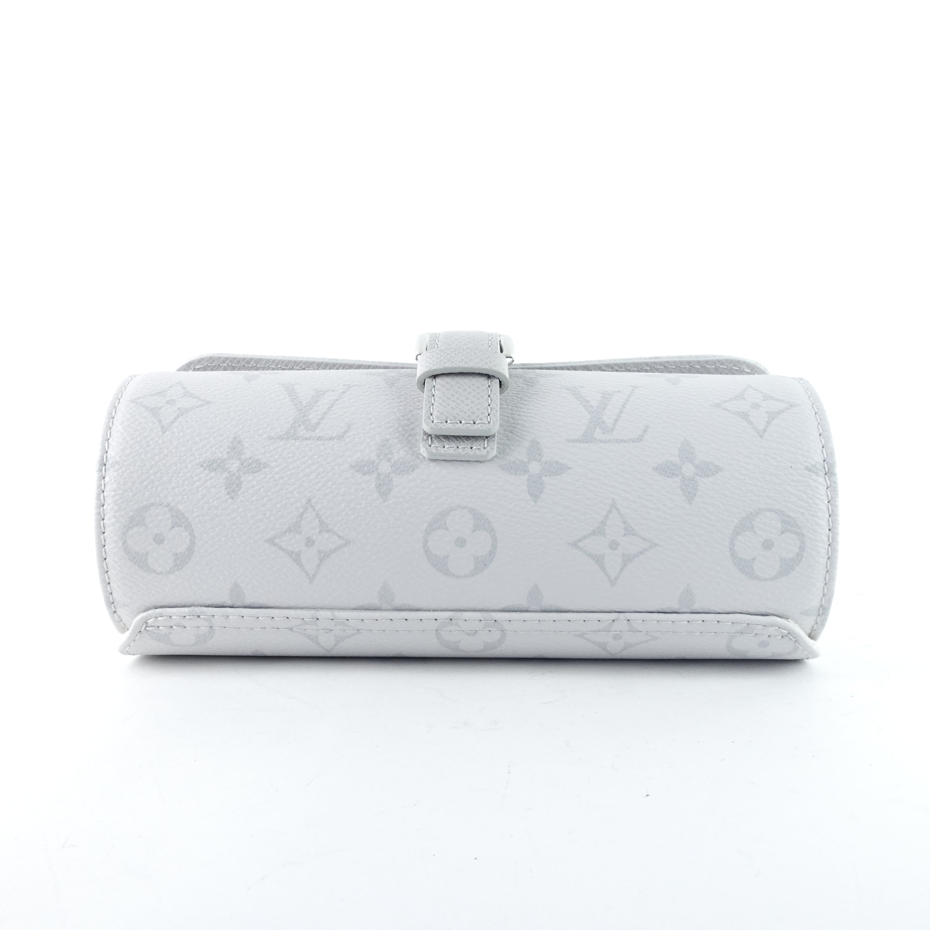 Louis Vuitto 3 Watch Case Monogram Antarctica Canvas Bag