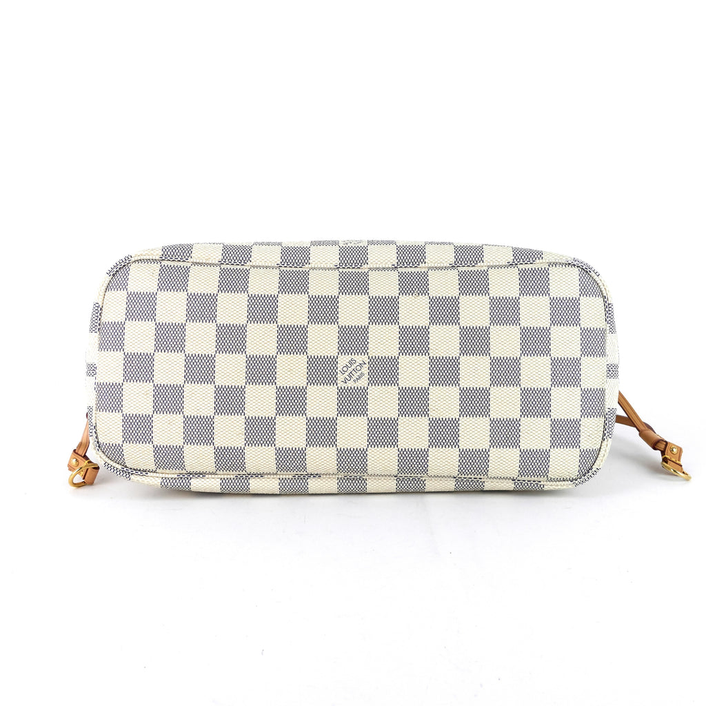 Louis Vuitto Neverfull PM Damier Azur Canvas Bag