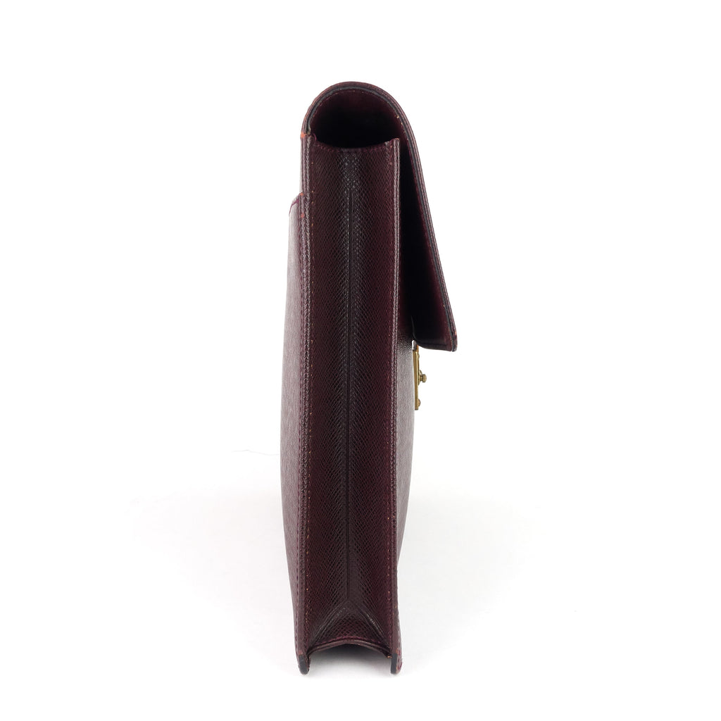 Louis Vuitto Serviette Kourad Taiga Leather Briefcase Bag