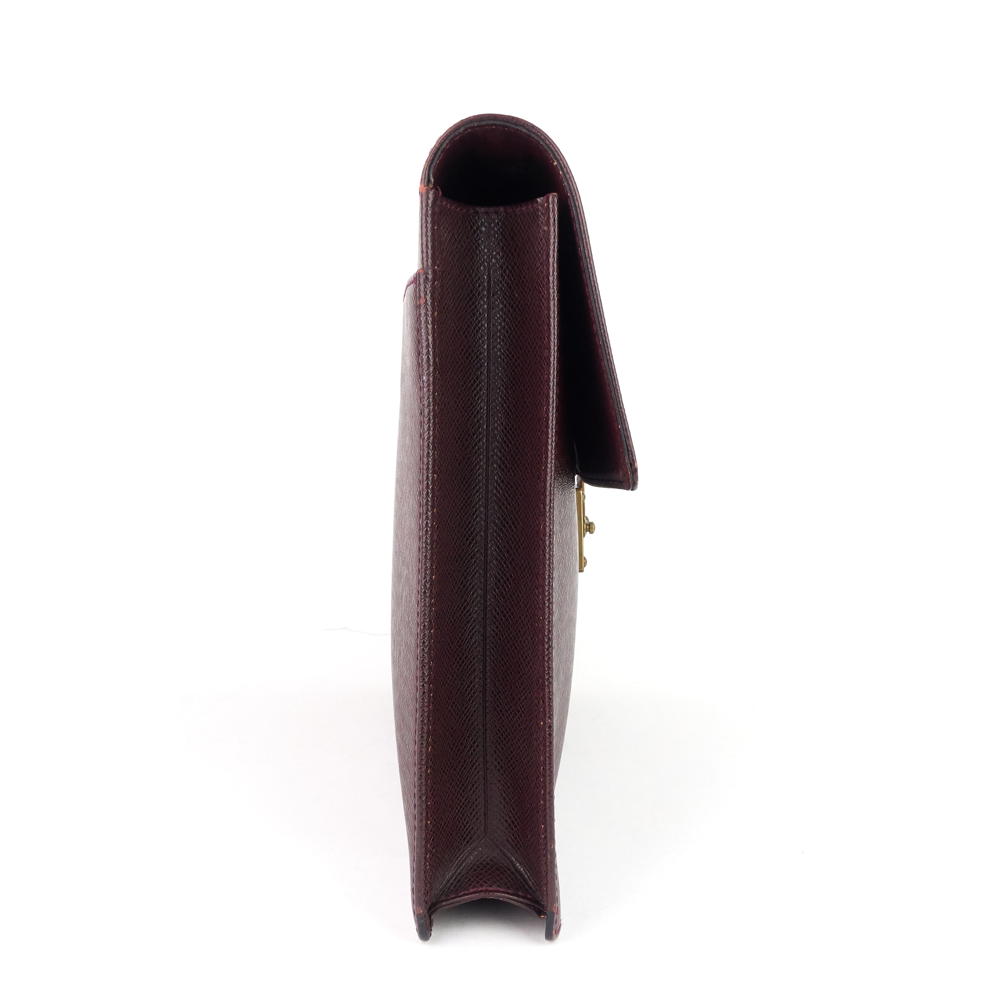Louis Vuitto Serviette Kourad Taiga Leather Briefcase Bag