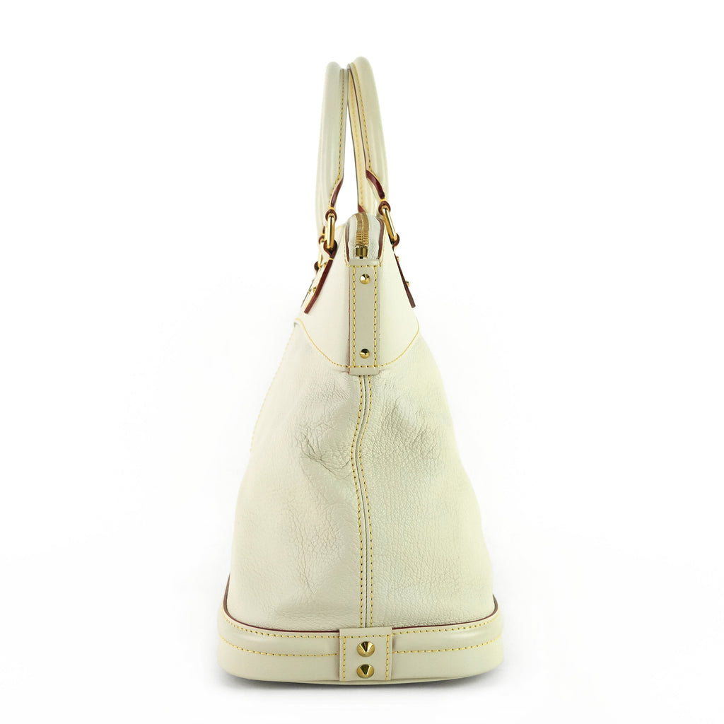 Louis Vuitto Suhali Lockit MM Goatskin Leather Handbag
