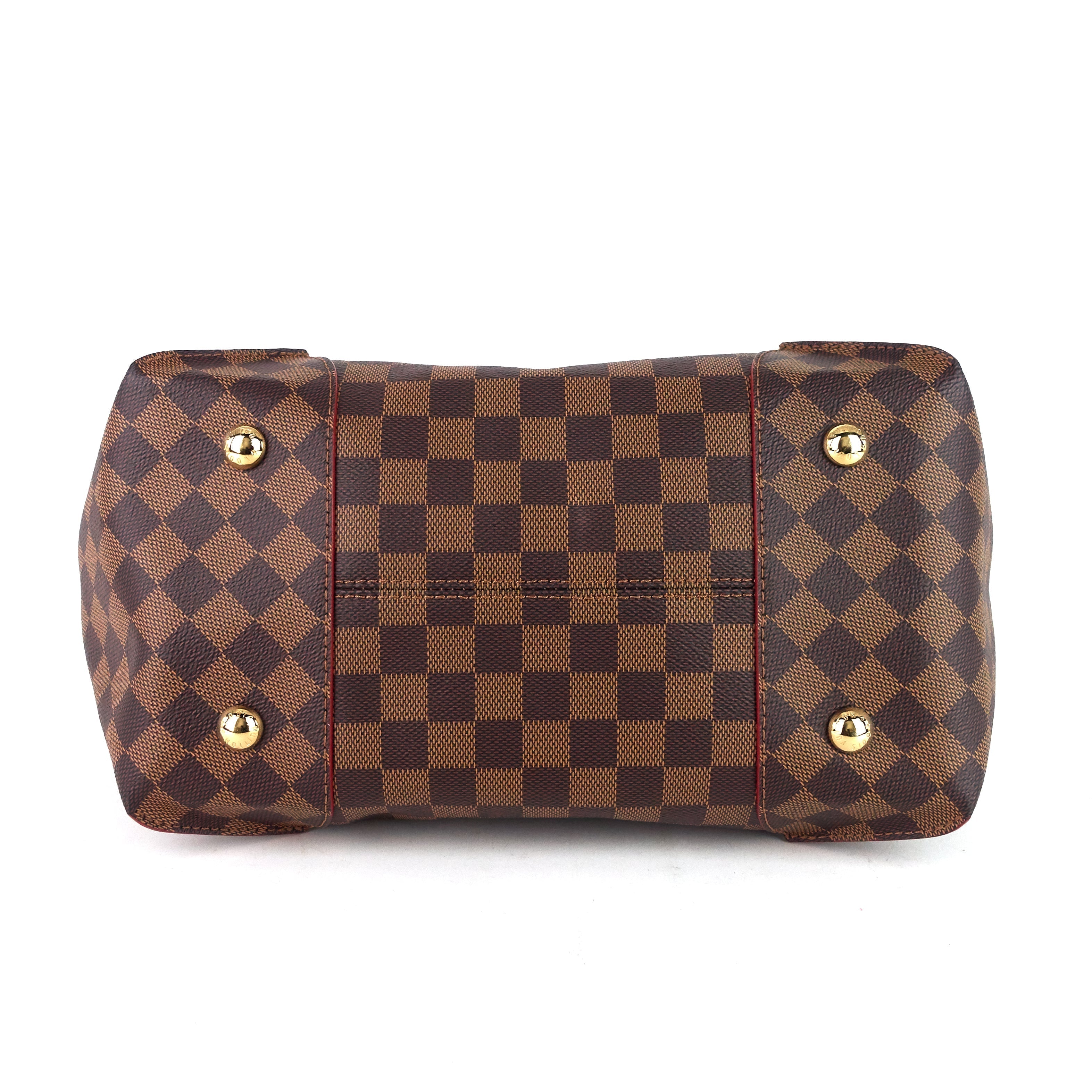 Louis Vuitto Caissa MM Damier Ebene Canvas Tote Bag