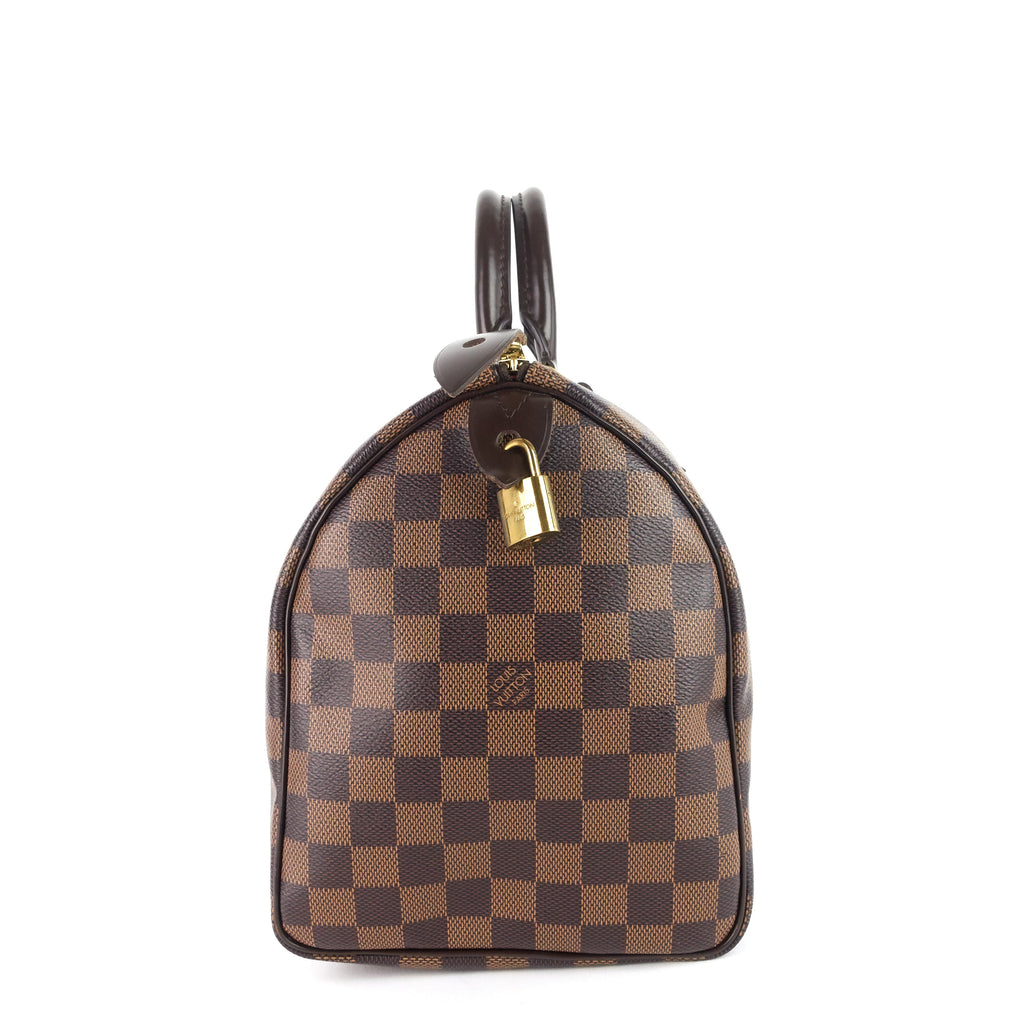 Louis Vuitto Speedy 30 Damier Ebene Canvas Bag