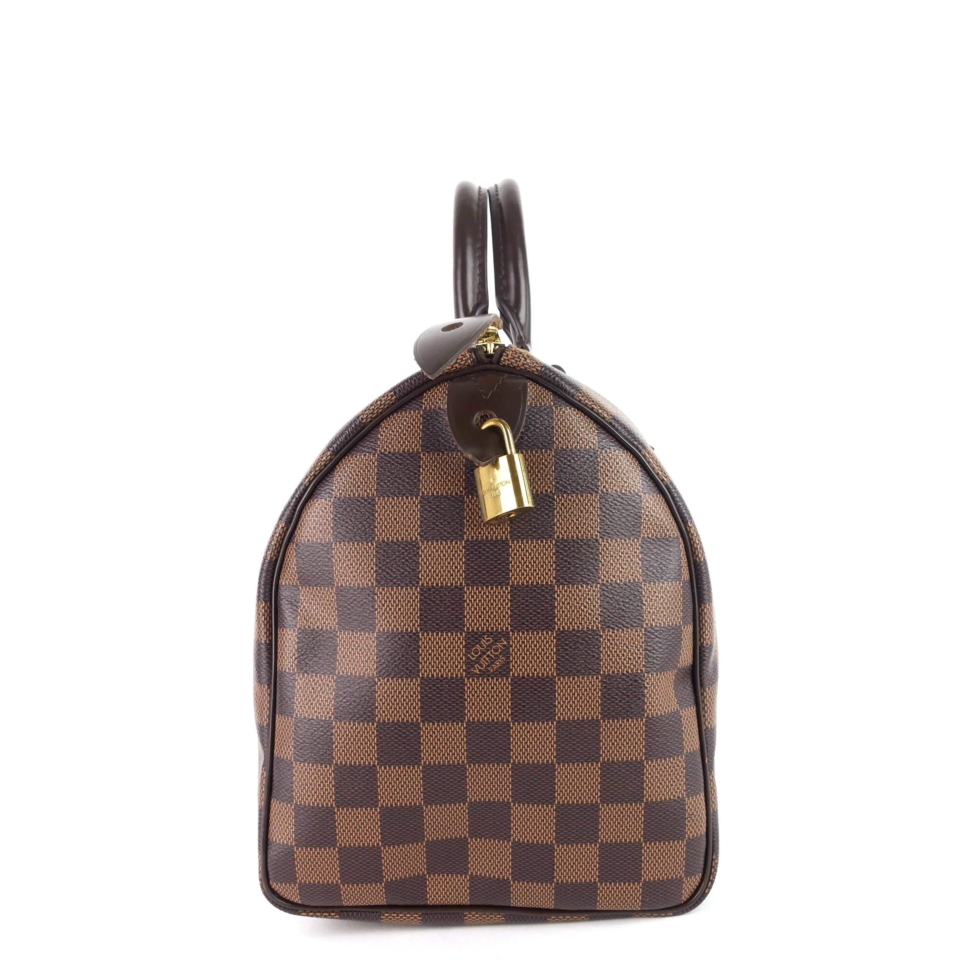 Louis Vuitto Speedy 30 Damier Ebene Canvas Bag