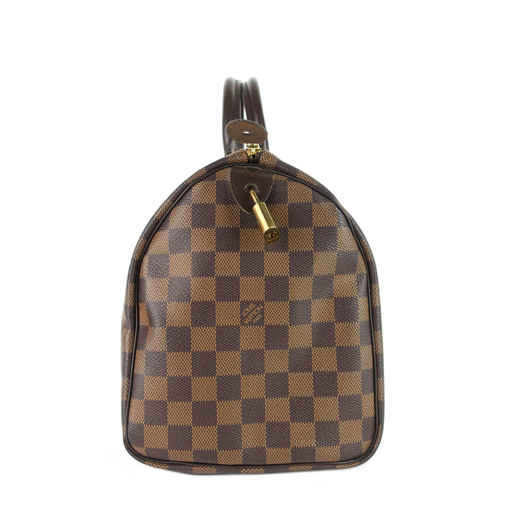 Louis Vuitto Speedy 30 Damier Ebene Canvas Bag