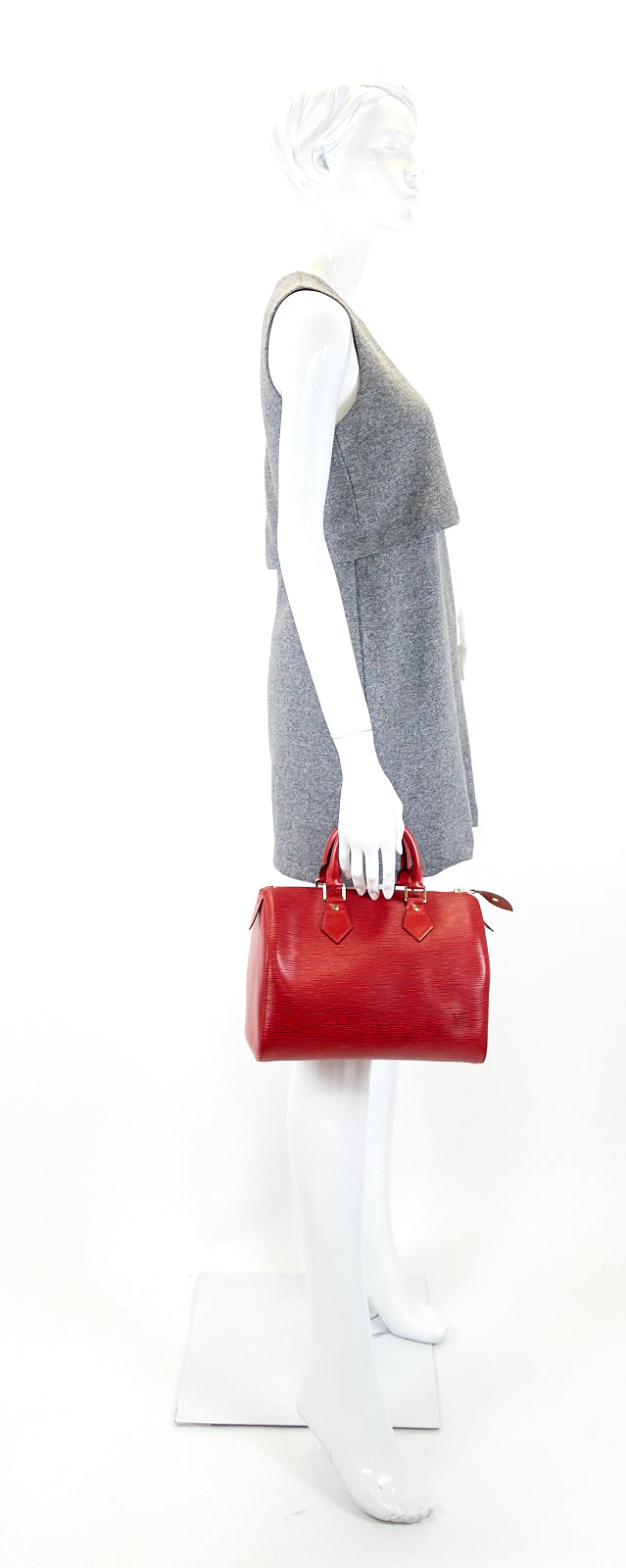 Louis Vuitto Speedy 30 Red Epi Leather Bag
