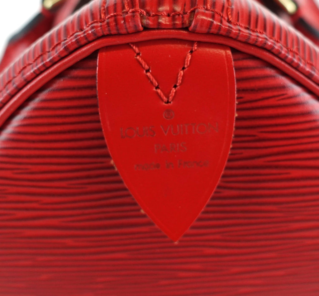 Louis Vuitto Speedy 30 Red Epi Leather Bag