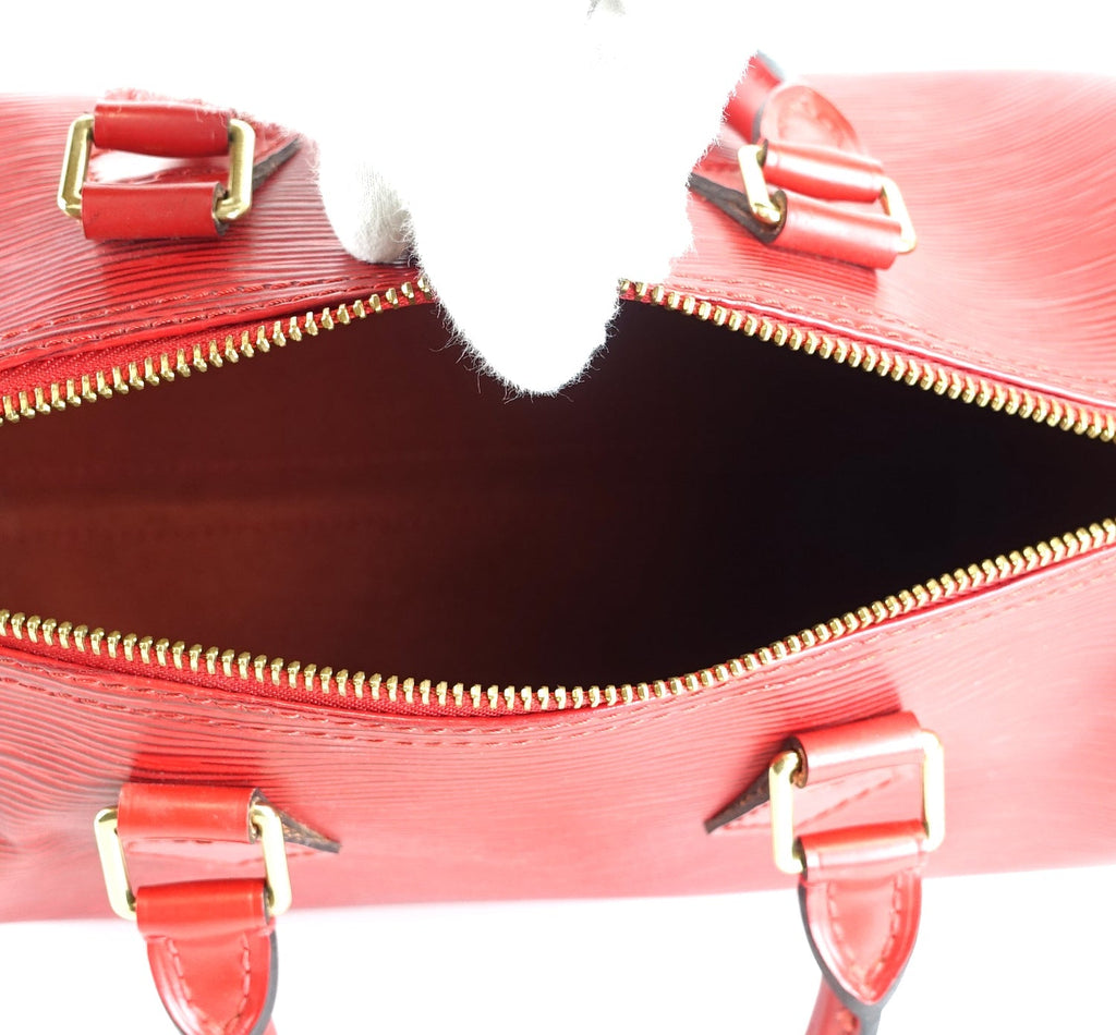 Louis Vuitto Speedy 30 Red Epi Leather Bag