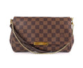 Louis Vuitto Favorite MM Damier Ebene Canvas Handbag with Strap