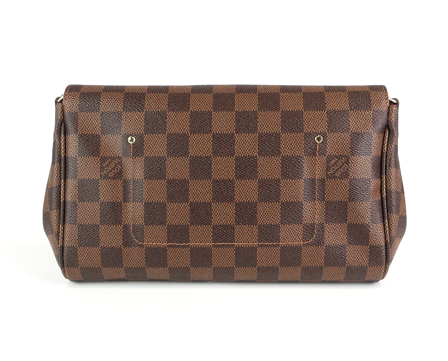 Louis Vuitto Favorite MM Damier Ebene Canvas Handbag with Strap