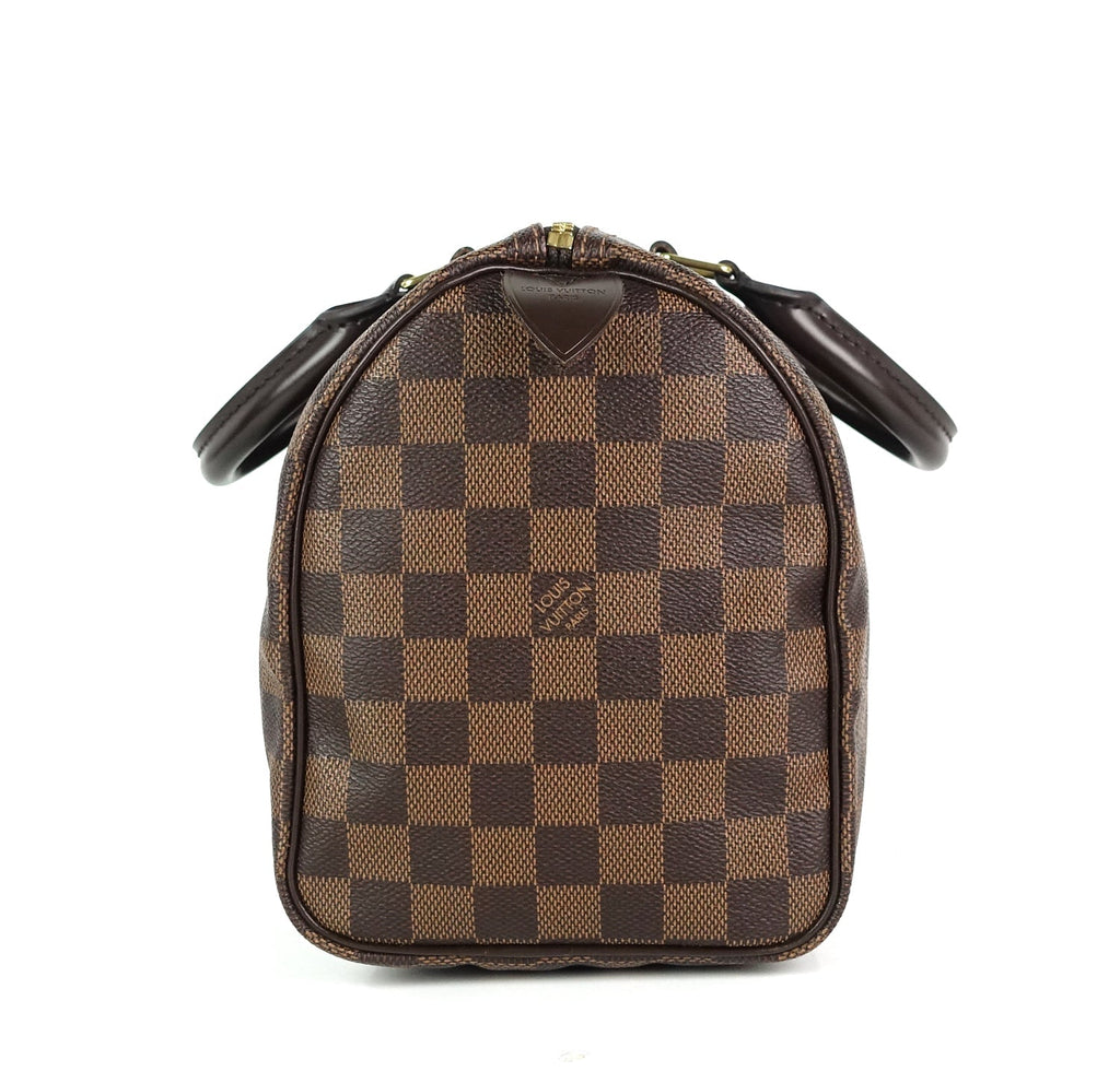 Louis Vuitto Speedy 25 Damier Ebene Canvas Bag