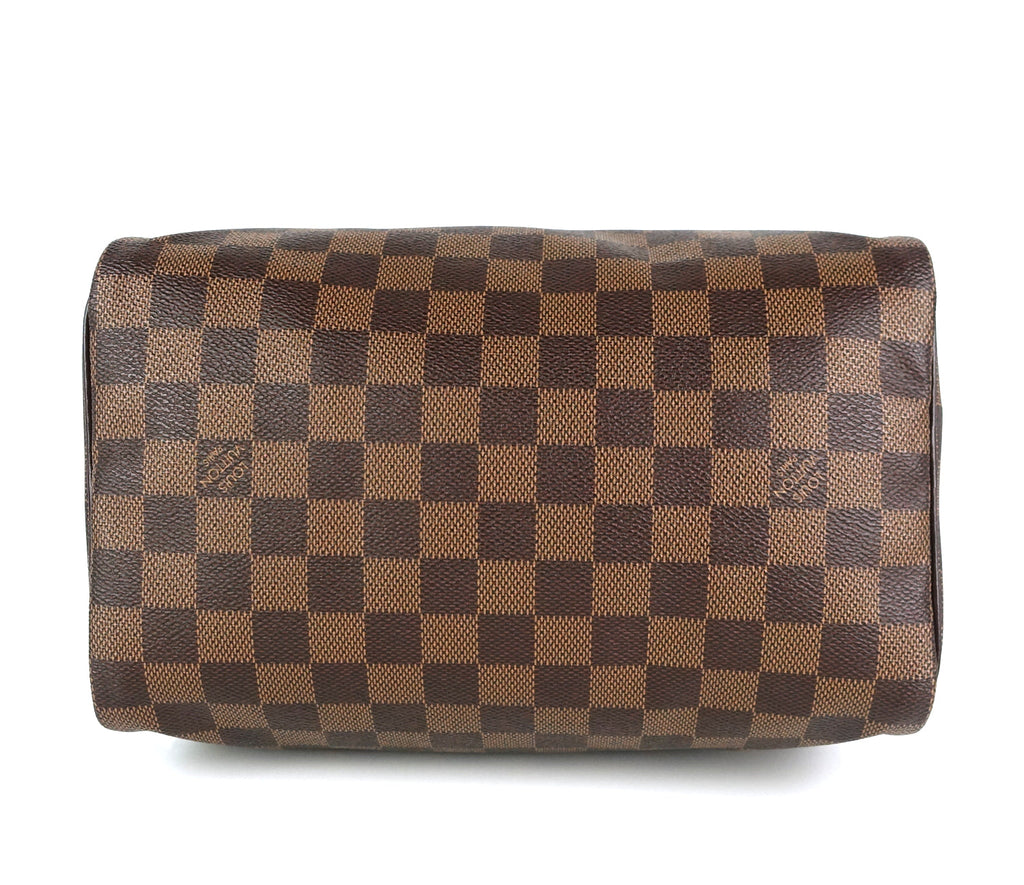 Louis Vuitto Speedy 25 Damier Ebene Canvas Bag