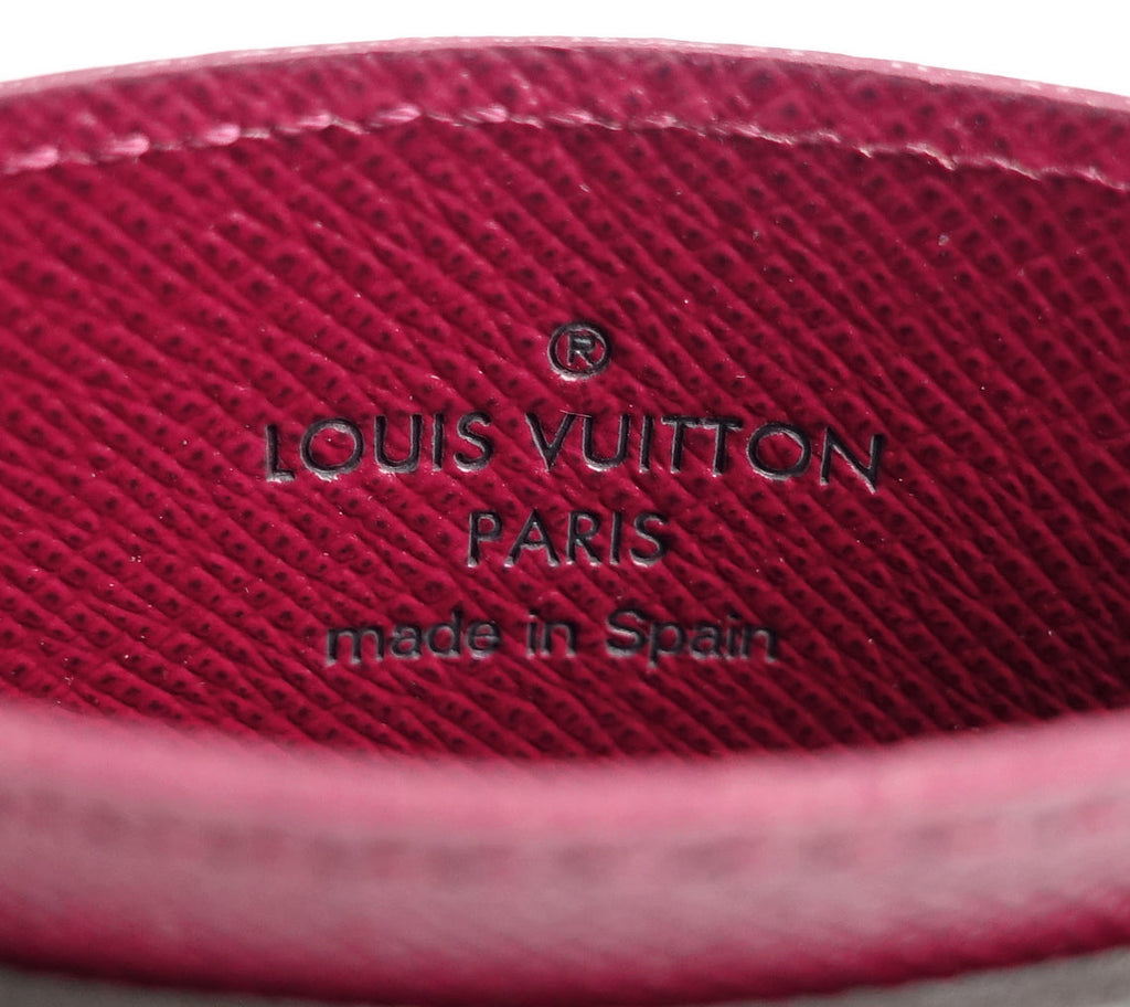 Louis Vuitto Monogram Canvas Fuchsia Card Holder