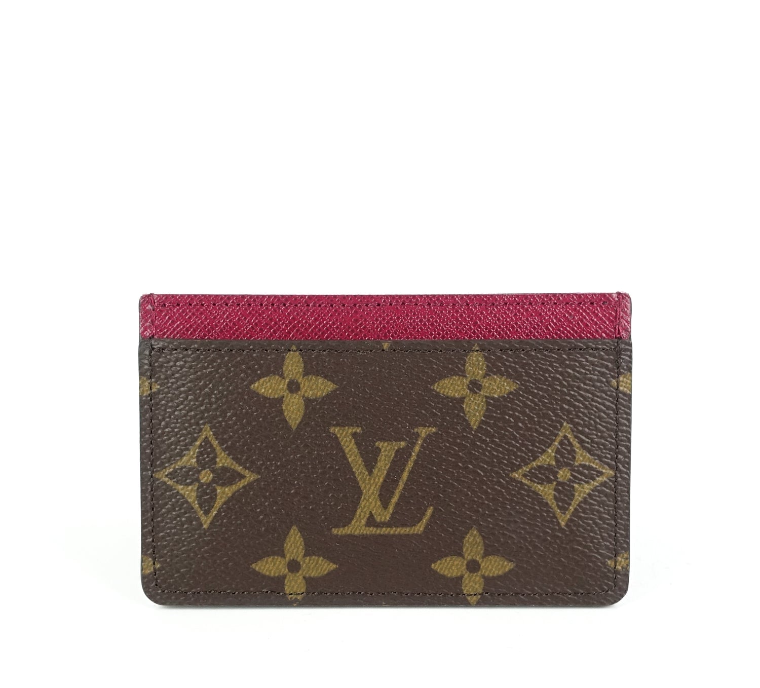 Louis Vuitto Monogram Canvas Fuchsia Card Holder