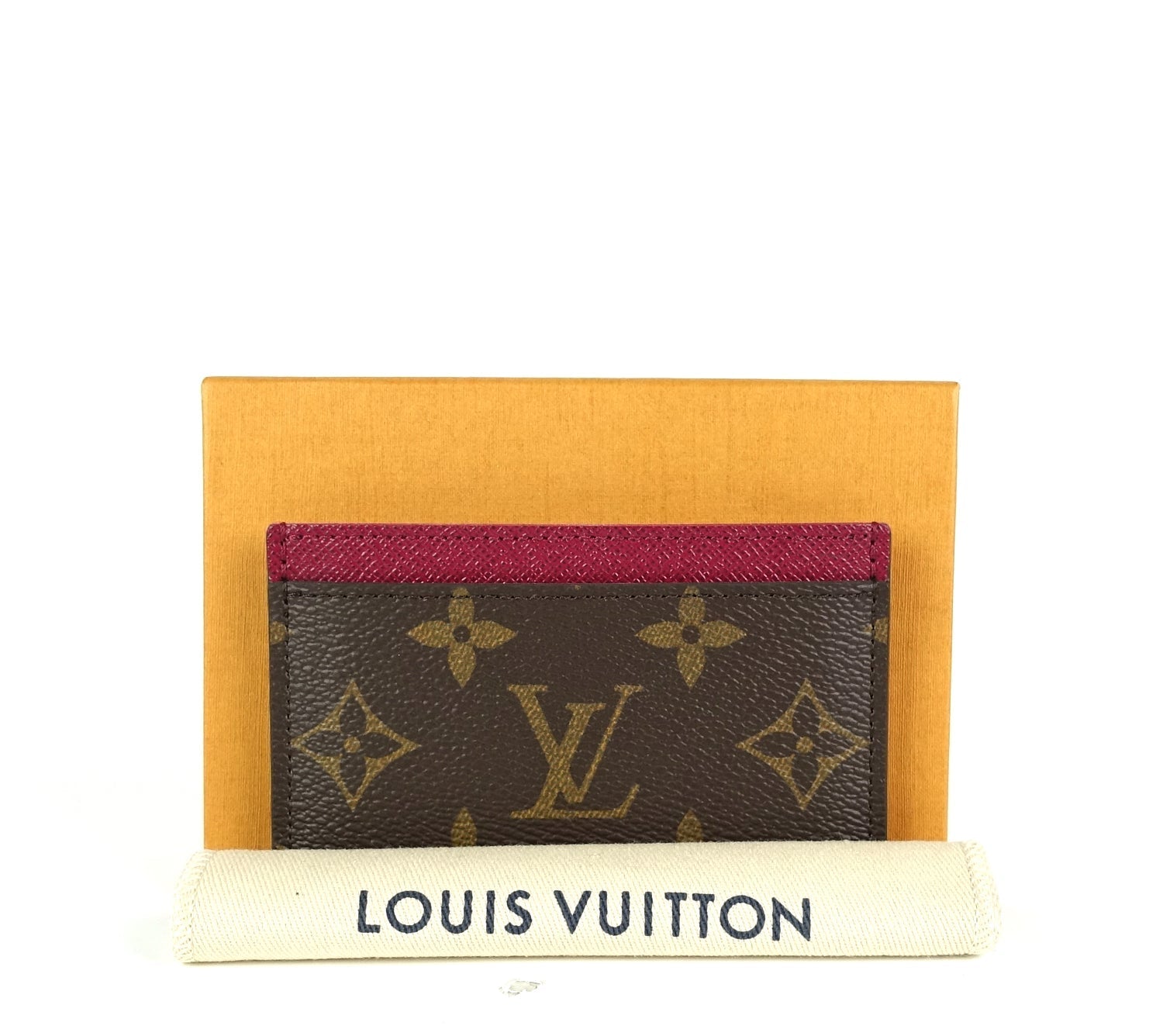 Louis Vuitto Monogram Canvas Fuchsia Card Holder