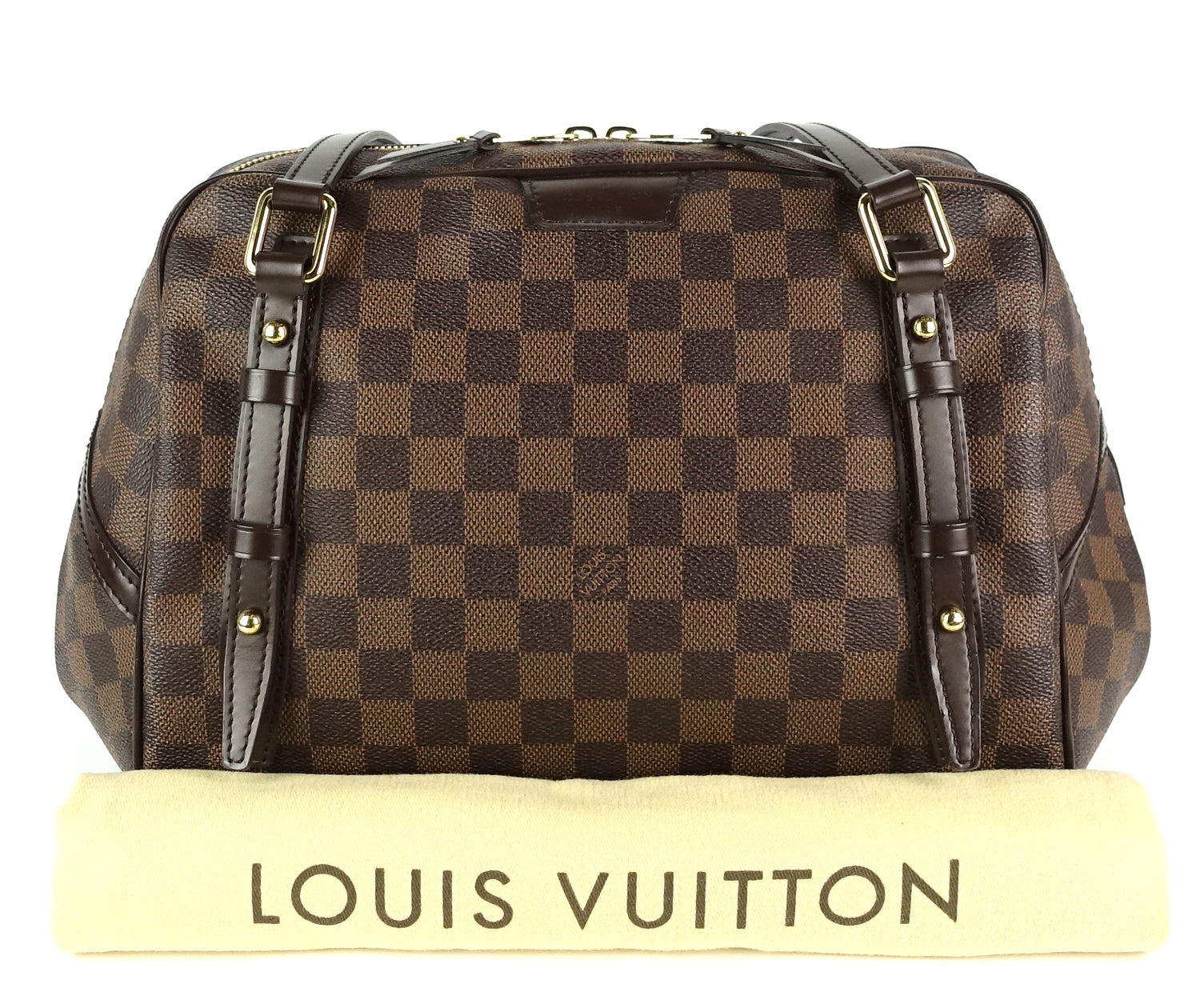 Louis Vuitto Rivington GM Damier Ebene Canvas Bag