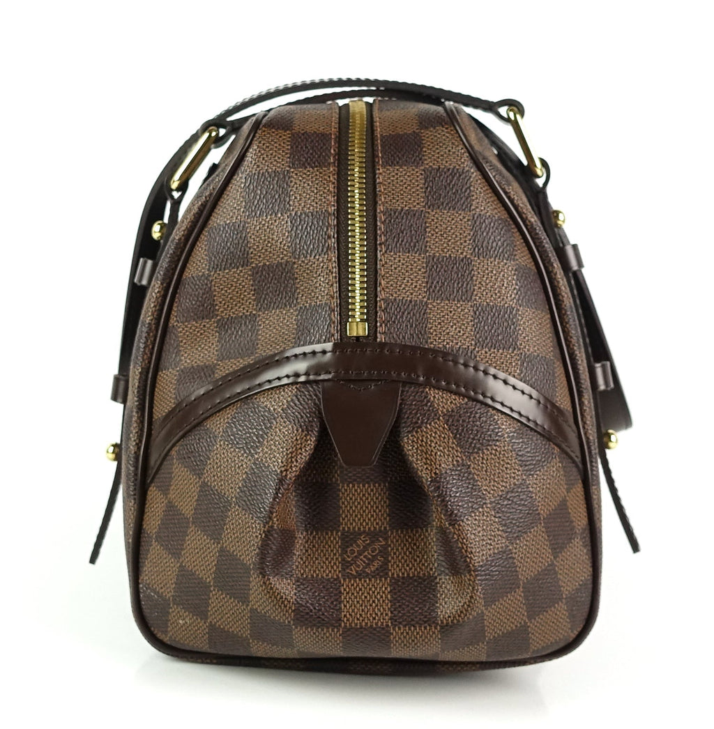 Louis Vuitto Rivington GM Damier Ebene Canvas Bag