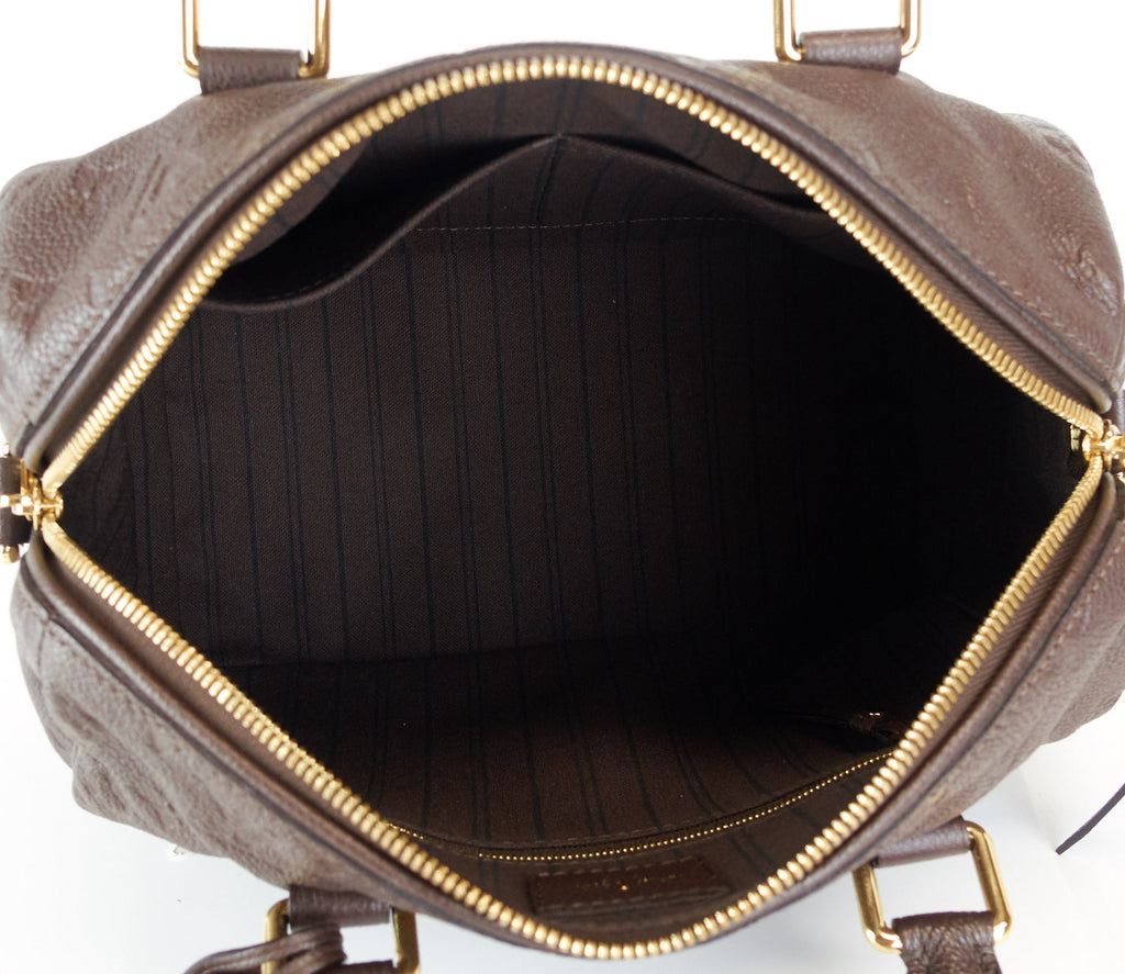 Louis Vuitto Speedy 25 Bandouliere Empreinte Monogram Leather Bag