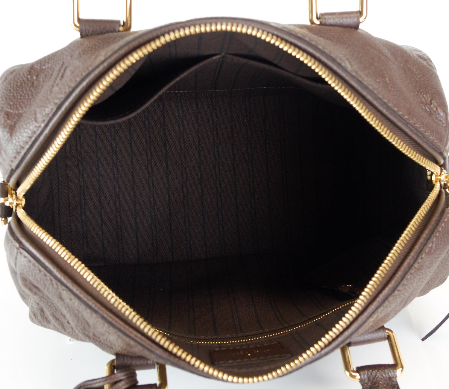 Louis Vuitto Speedy 25 Bandouliere Empreinte Monogram Leather Bag
