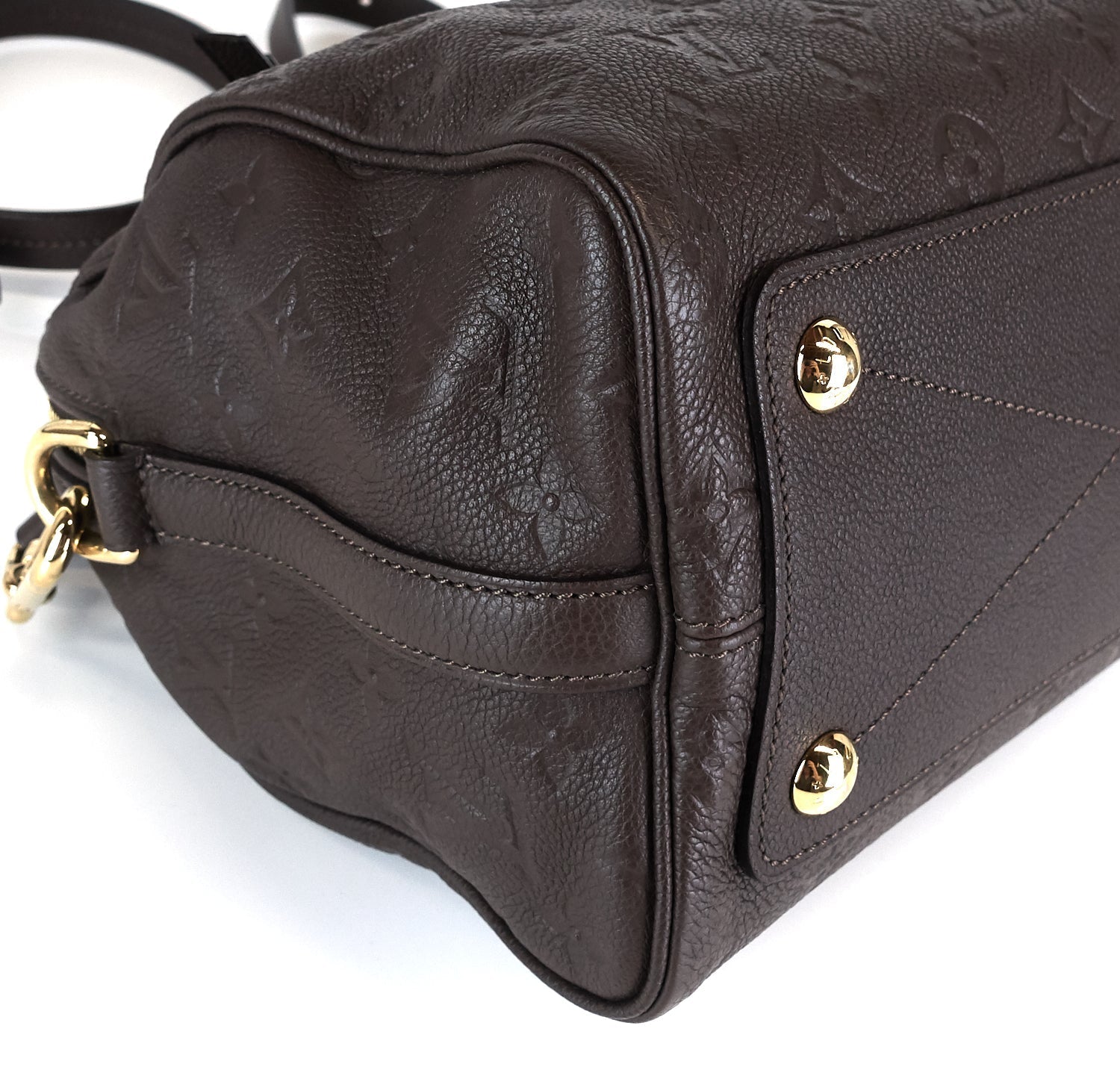 Louis Vuitto Speedy 25 Bandouliere Empreinte Monogram Leather Bag