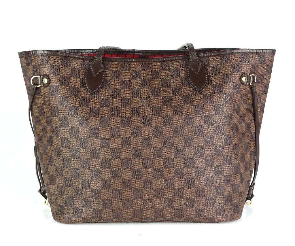 Louis Vuitto Neverfull MM Damier Ebene Canvas Bag