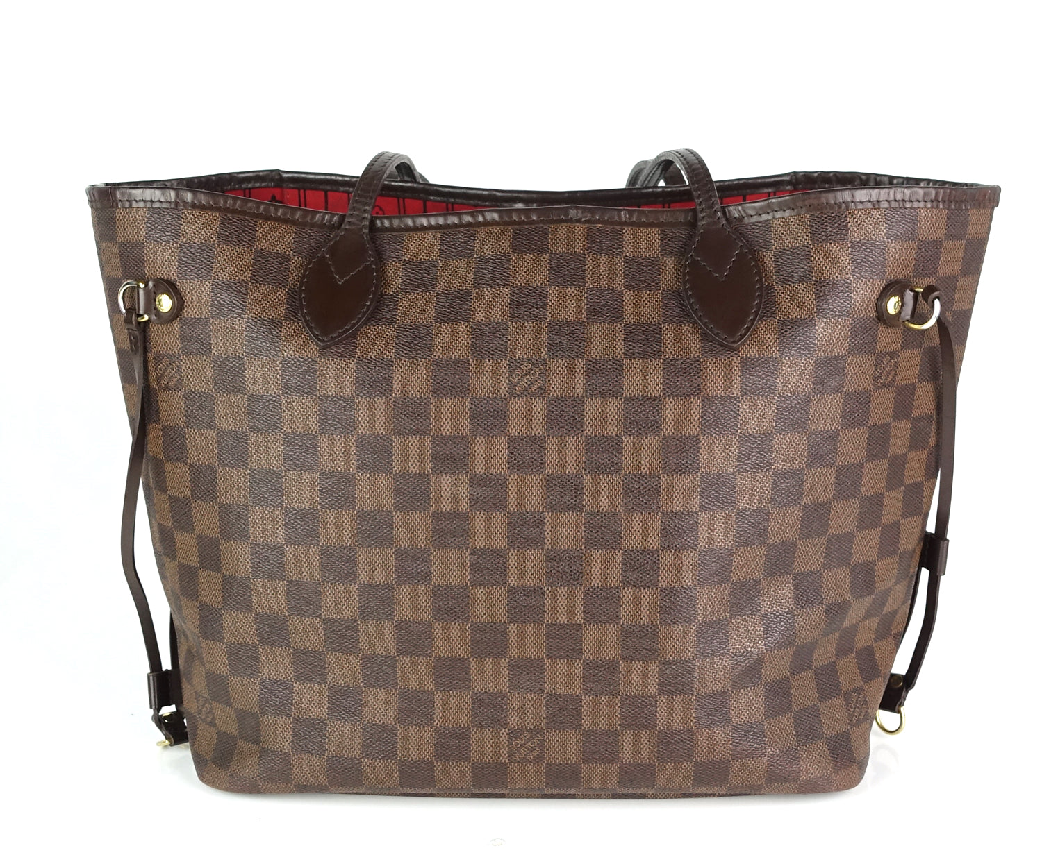 Louis Vuitto Neverfull MM Damier Ebene Canvas Bag