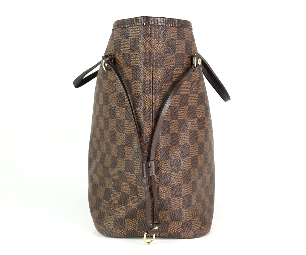 Louis Vuitto Neverfull MM Damier Ebene Canvas Bag
