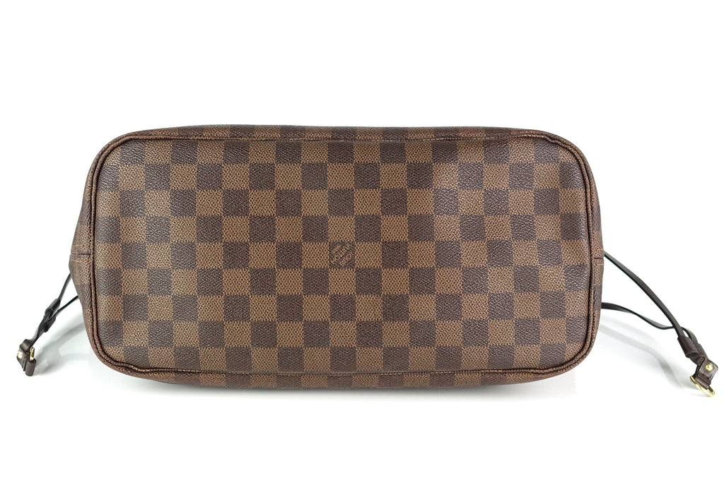 Louis Vuitto Neverfull MM Damier Ebene Canvas Bag