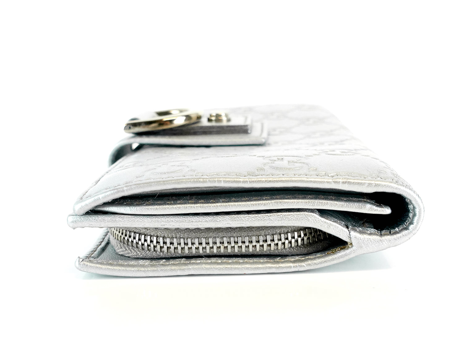 Gucci Guccissima Leather Continental D-Ring Wallet