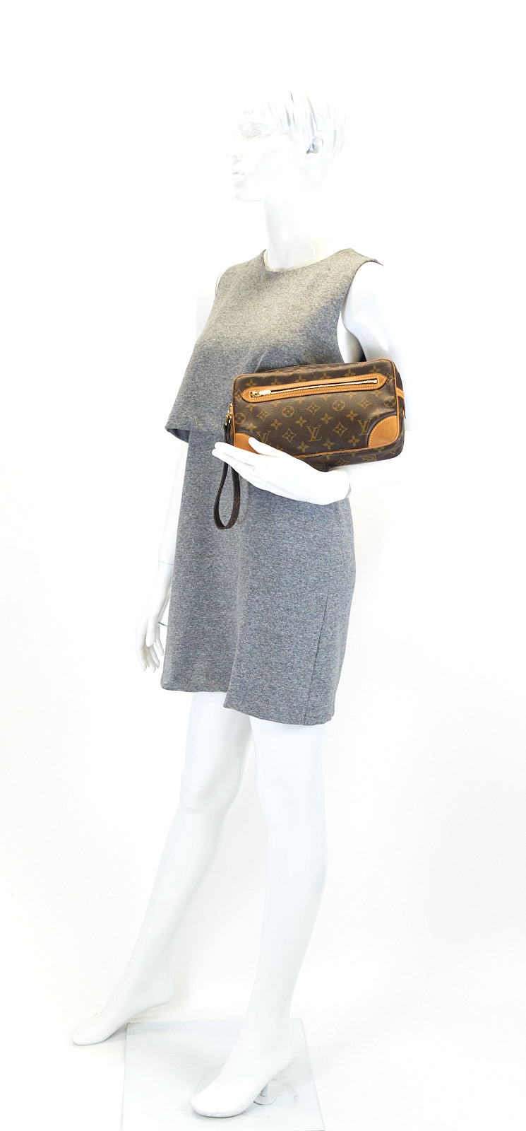 Louis Vuitto Pochette Marly Dragonne 26 Monogram Canvas Bag