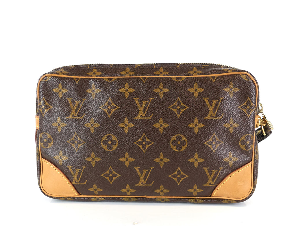 Louis Vuitto Pochette Marly Dragonne 26 Monogram Canvas Bag