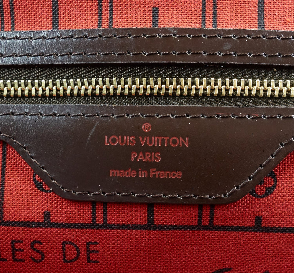 Louis Vuitto Neverfull PM Damier Ebene Canvas Bag