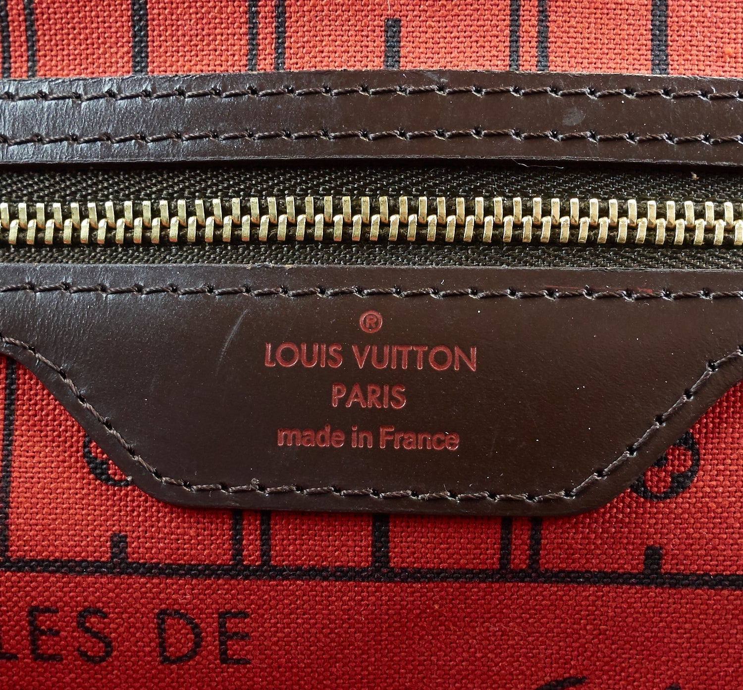 Louis Vuitto Neverfull PM Damier Ebene Canvas Bag