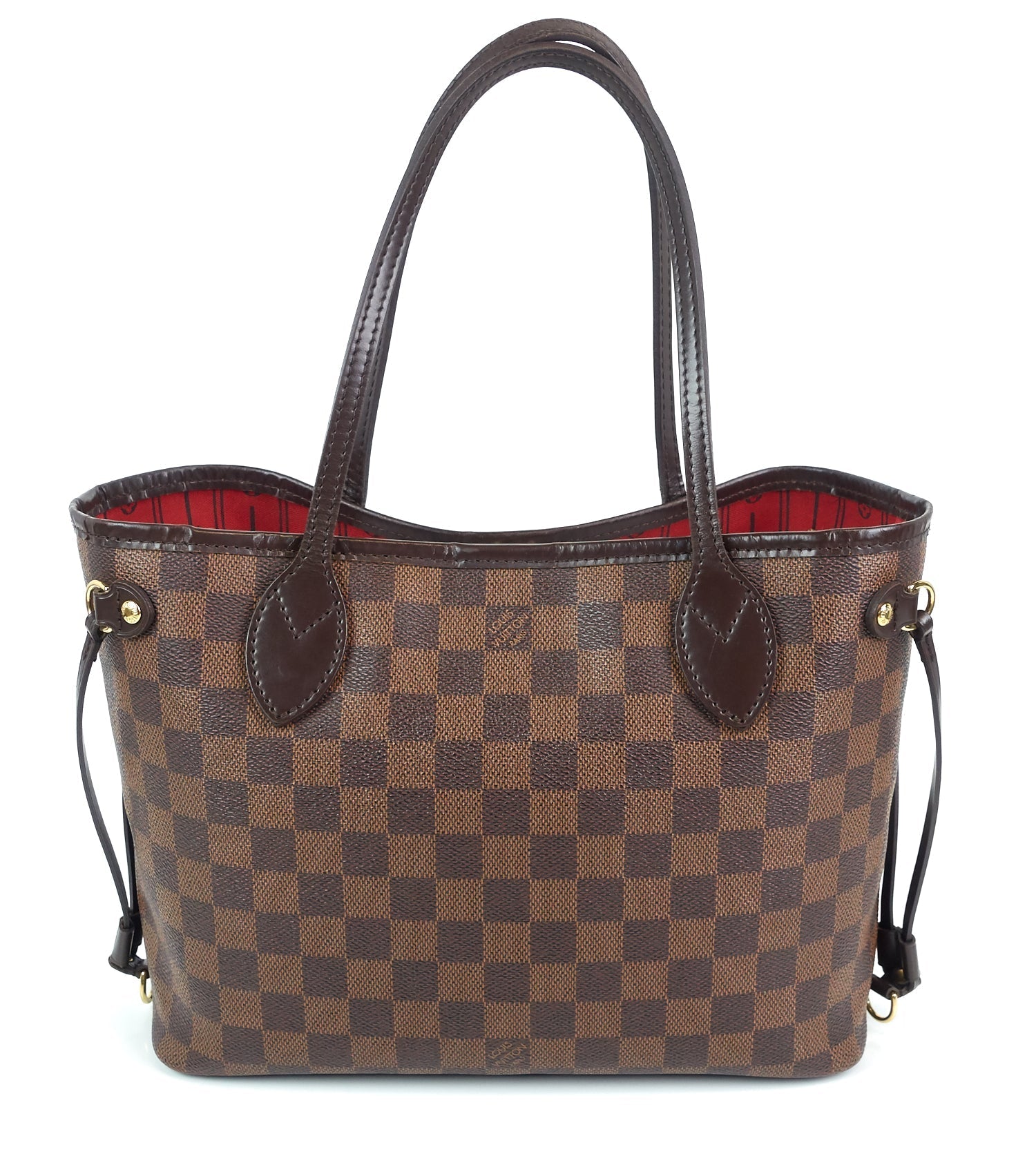 Louis Vuitto Neverfull PM Damier Ebene Canvas Bag