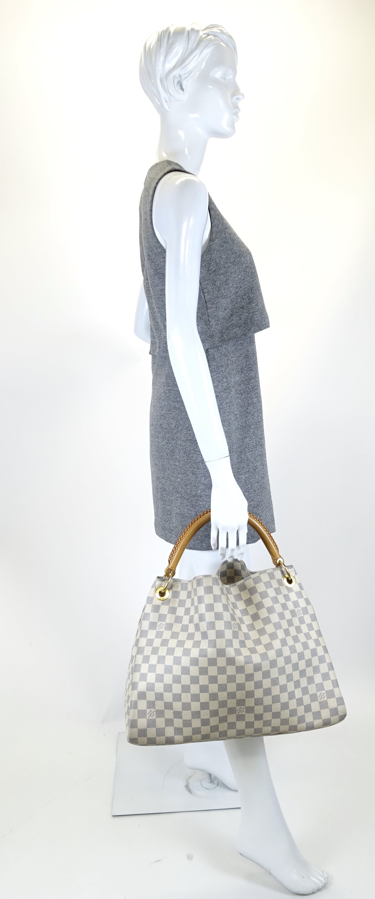 Louis Vuitto Artsy MM Damier Azur Canvas Bag