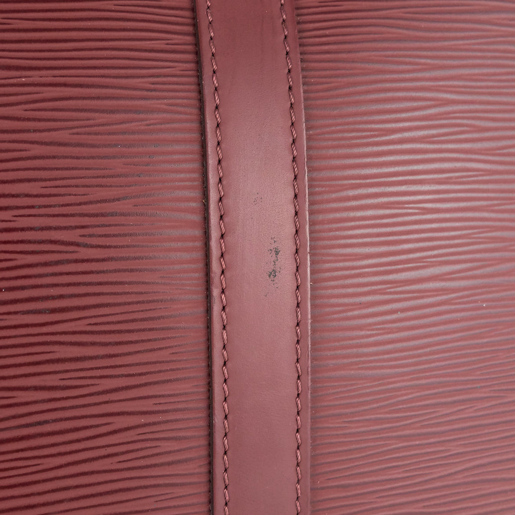 Louis Vuitto Porte-Documents Voyage Burgundy Epi Leather Briefcase Bag