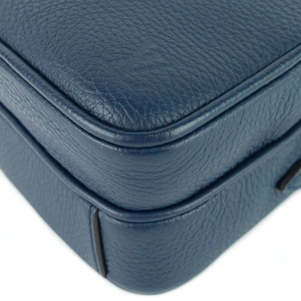 Louis Vuitto Amazone Blue Taurillon Leather Crossbody Bag