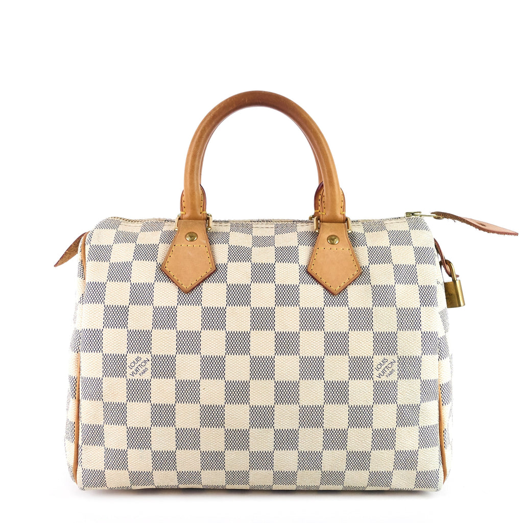 Louis Vuitto Speedy 25 Damier Azur Canvas Bag