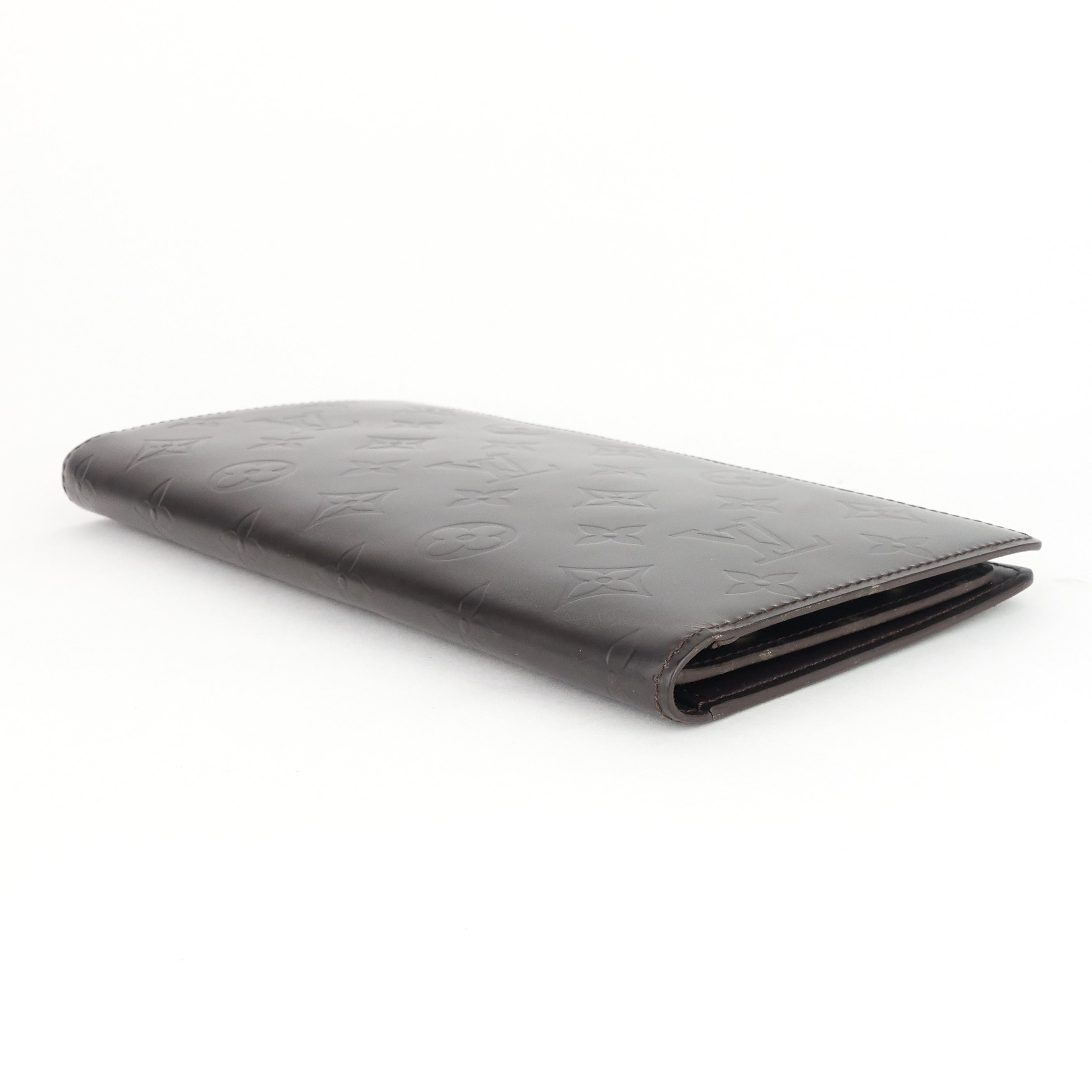 Louis Vuitto Portefeuille Glace Leather Double Wallet