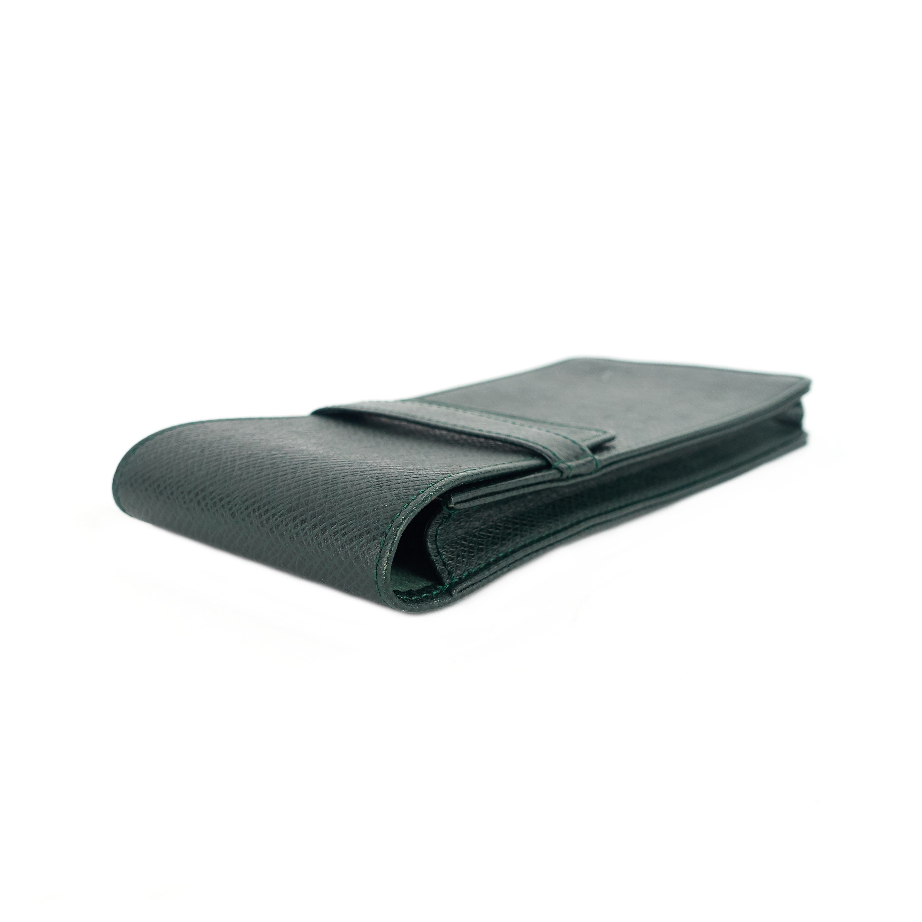 Louis Vuitto Green Taiga Leather Pen Holder