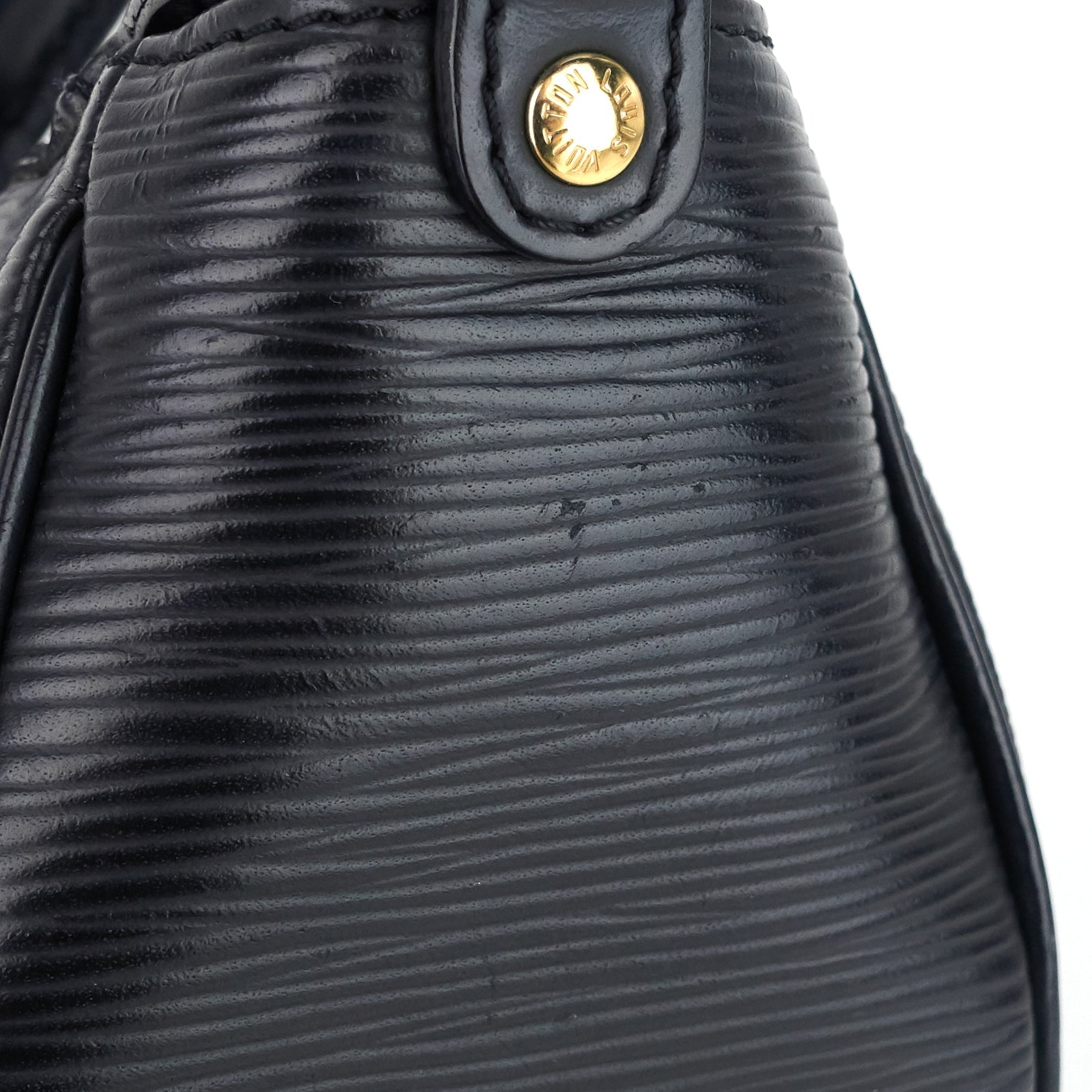 Louis Vuitto Dhanura Black Epi Leather Handbag