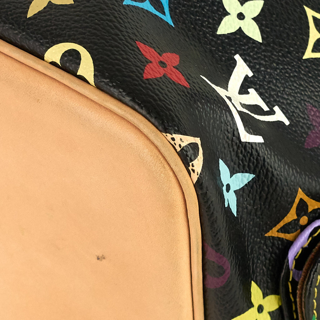 Louis Vuitto Petit NoÃ© Monogram Multicolore Canvas Bag