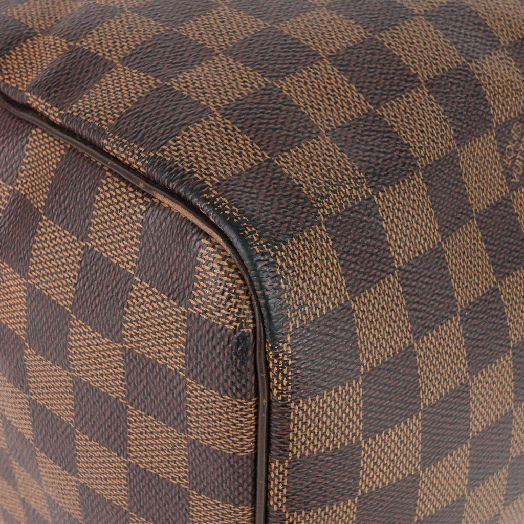 Louis Vuitto Speedy 35 Damier Ebene Canvas Bag
