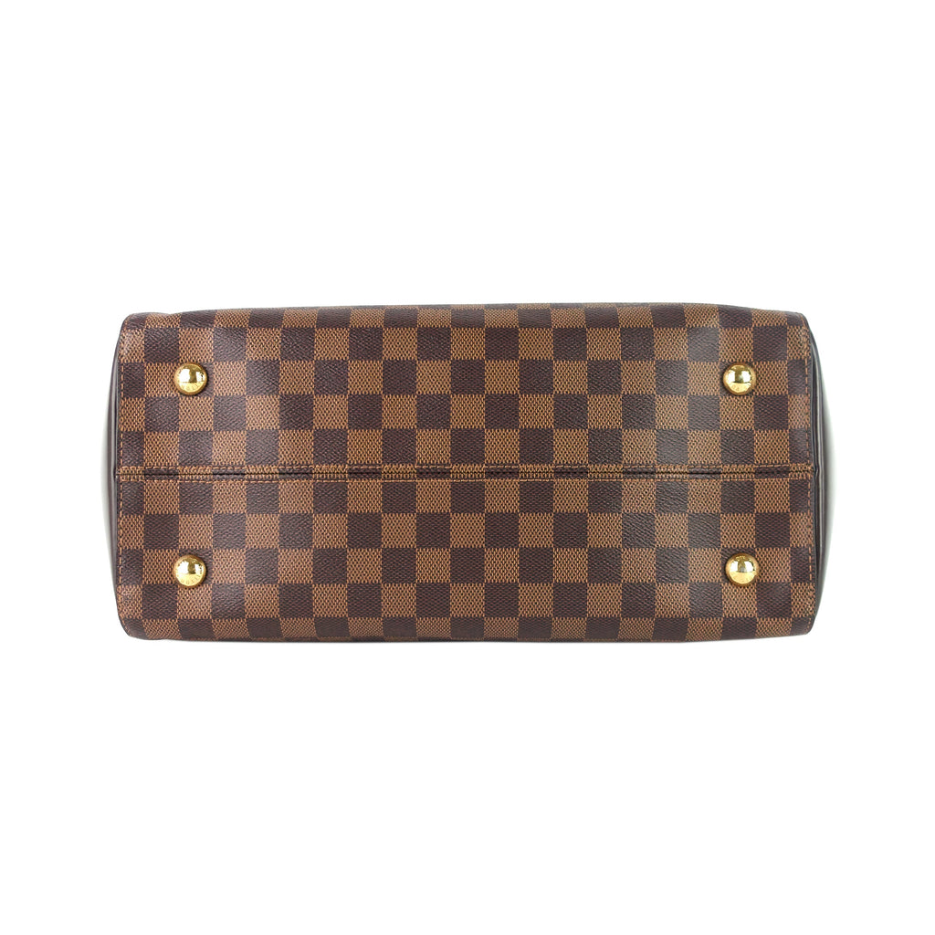 Louis Vuitto Rivoli MM Damier Ebene Canvas Tote Bag