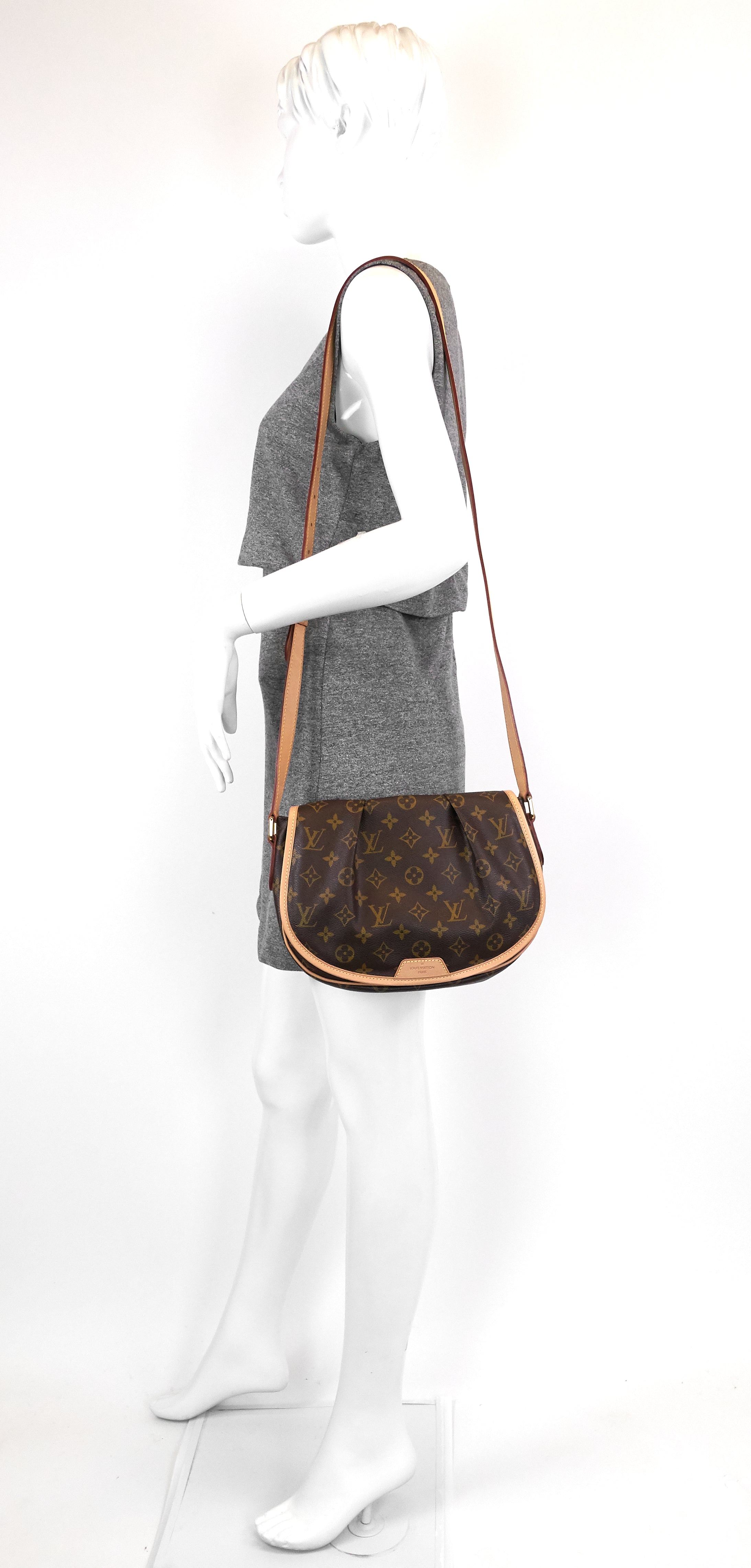 Louis Vuitto Menilmontant PM Monogram Canvas Bag